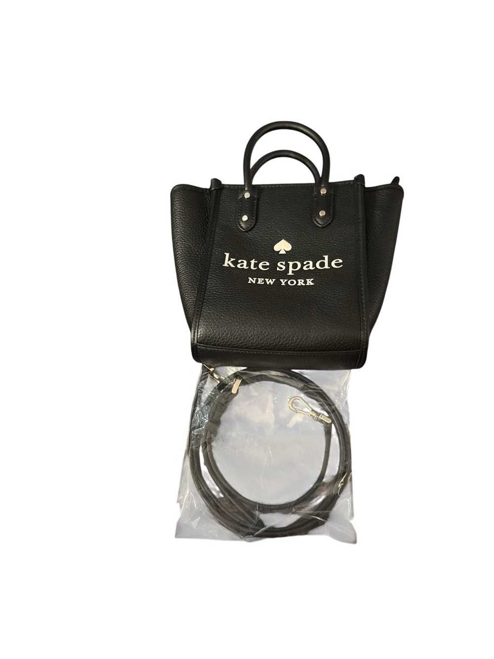 KATE SPADE New York Ella Mini Leather Tote Black. Excellent preowned condition.